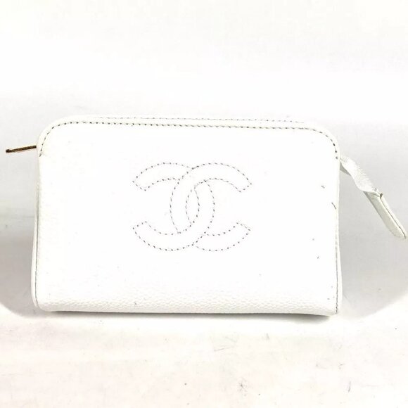 CHANEL Cigarette Case CC CC Mark Makeup pouch Cosmetics Pouch - Picture 11 of 12